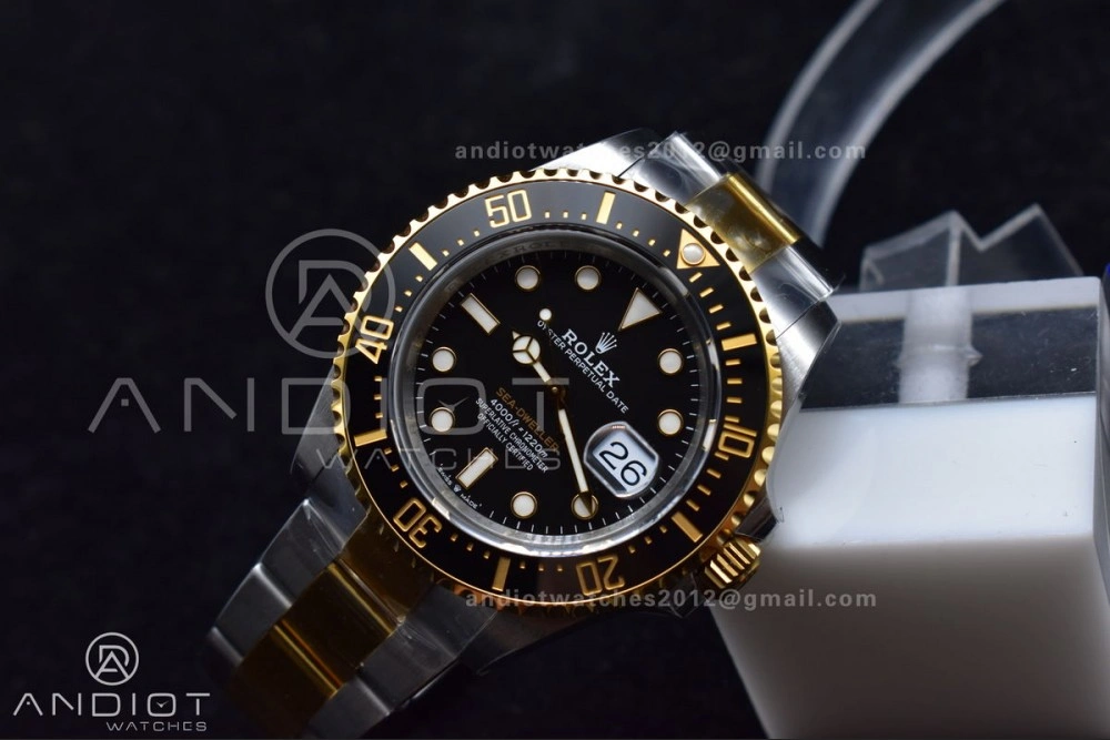 Sea-Dweller Two Tone SS YG 126603 VSF Best Edition Black Dial on SS YG Bracelet VS3235