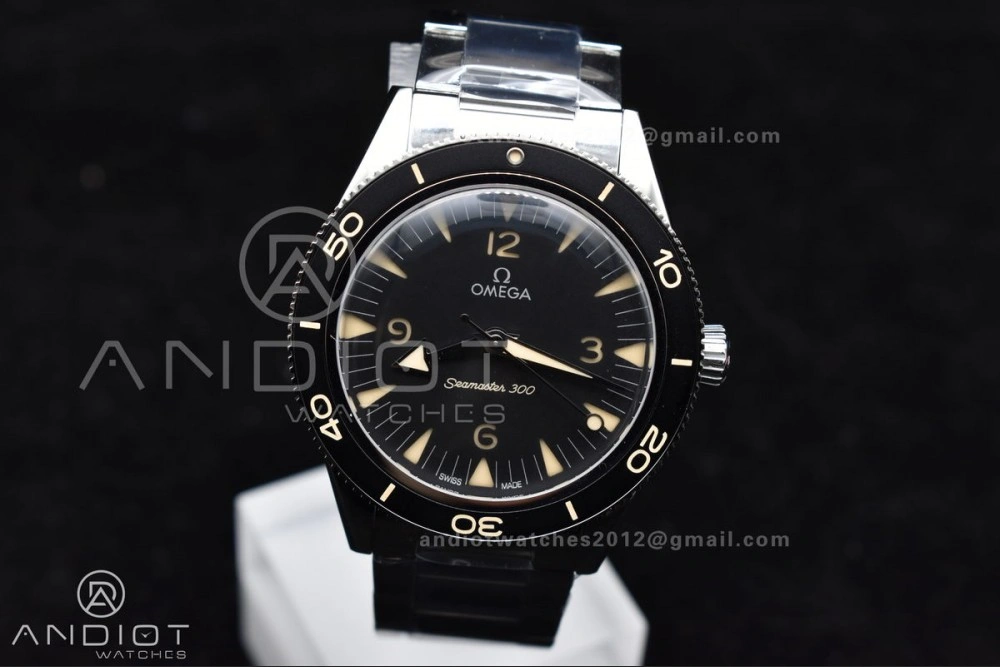 Seamaster 300 Heritage VSF 1:1 Best Edition Black Dial on SS Bracelet A8912 Super Clone