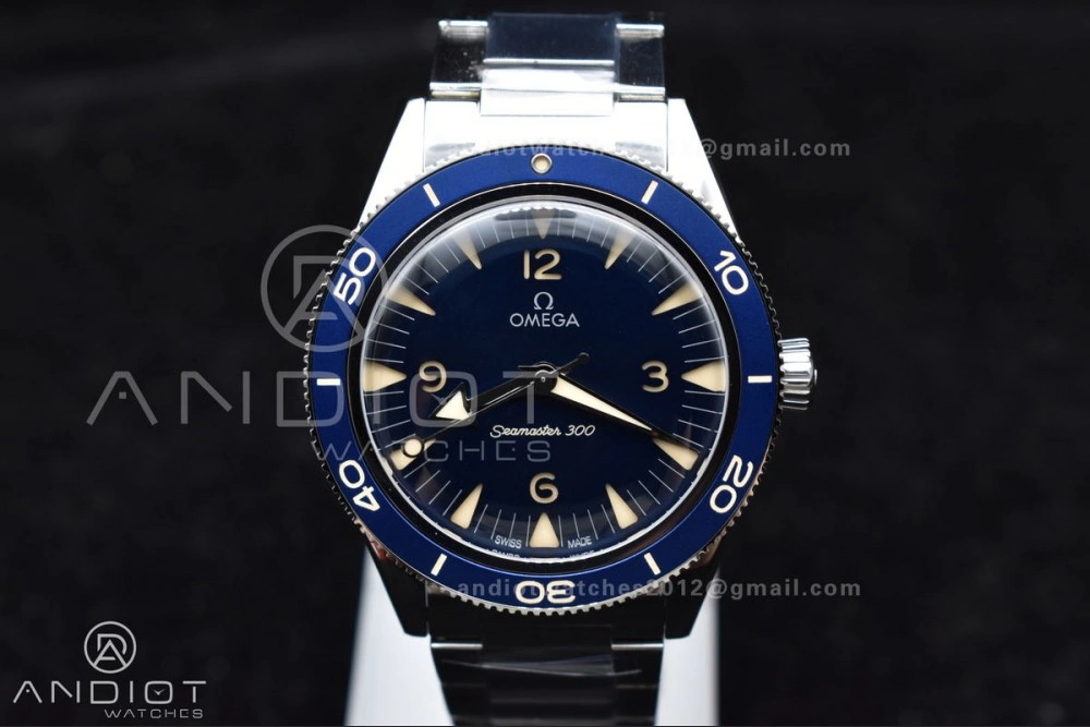 Seamaster 300 Heritage VSF 1:1 Best Edition Blue Dial On SS Bracelet A8912 Super Clone
