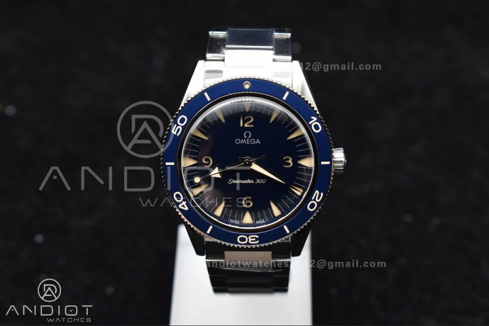 Seamaster 300 Heritage VSF 1:1 Best Edition Blue Dial On SS Bracelet A8912 Super Clone