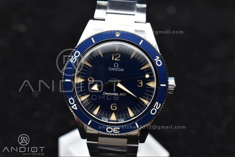 Seamaster 300 Heritage VSF 1:1 Best Edition Blue Dial On SS Bracelet A8912 Super Clone