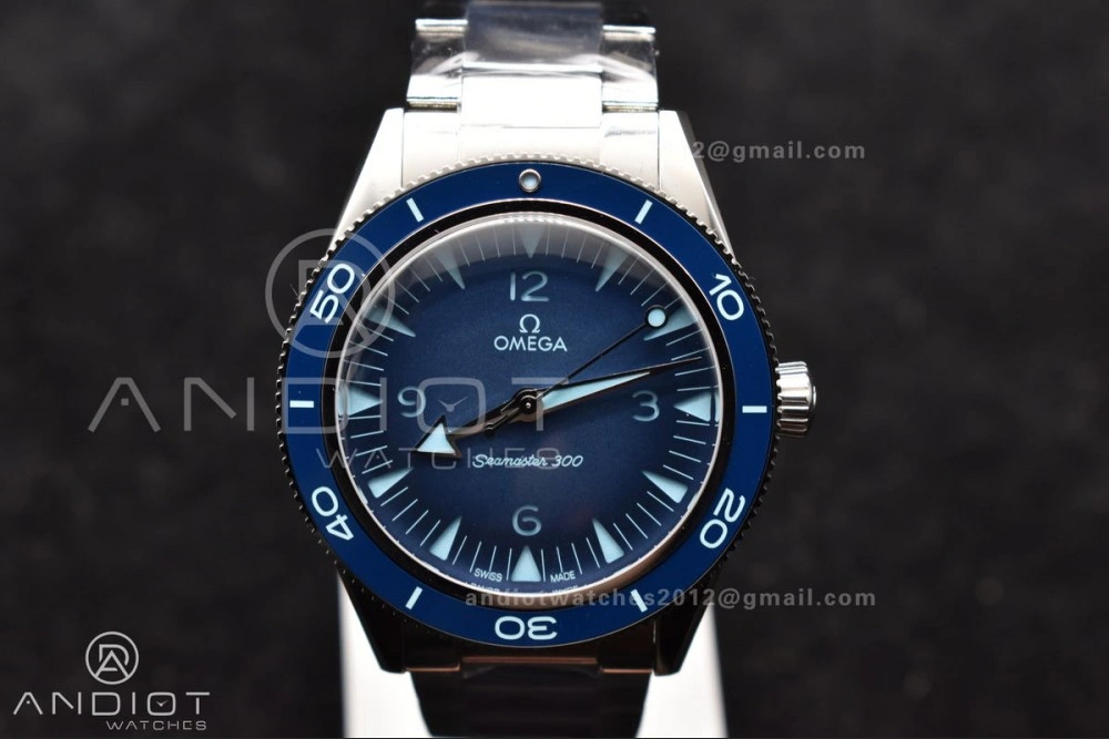 Seamaster 300 Heritage VSF 1:1 Best Edition Blue Dial on SS Bracelet A8912 Super Clone
