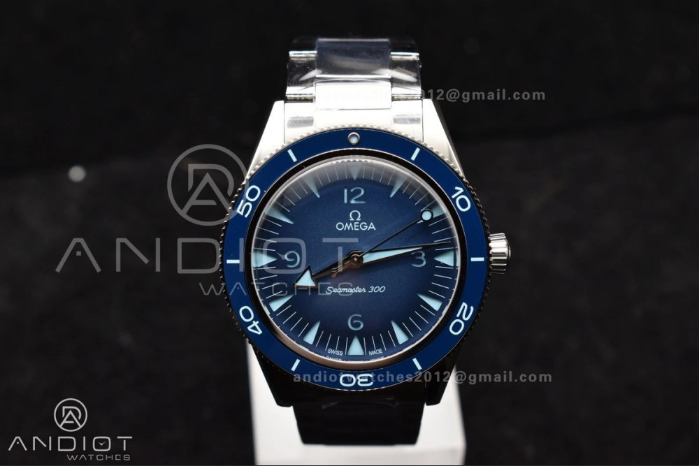 Seamaster 300 Heritage VSF 1:1 Best Edition Blue Dial on SS Bracelet A8912 Super Clone