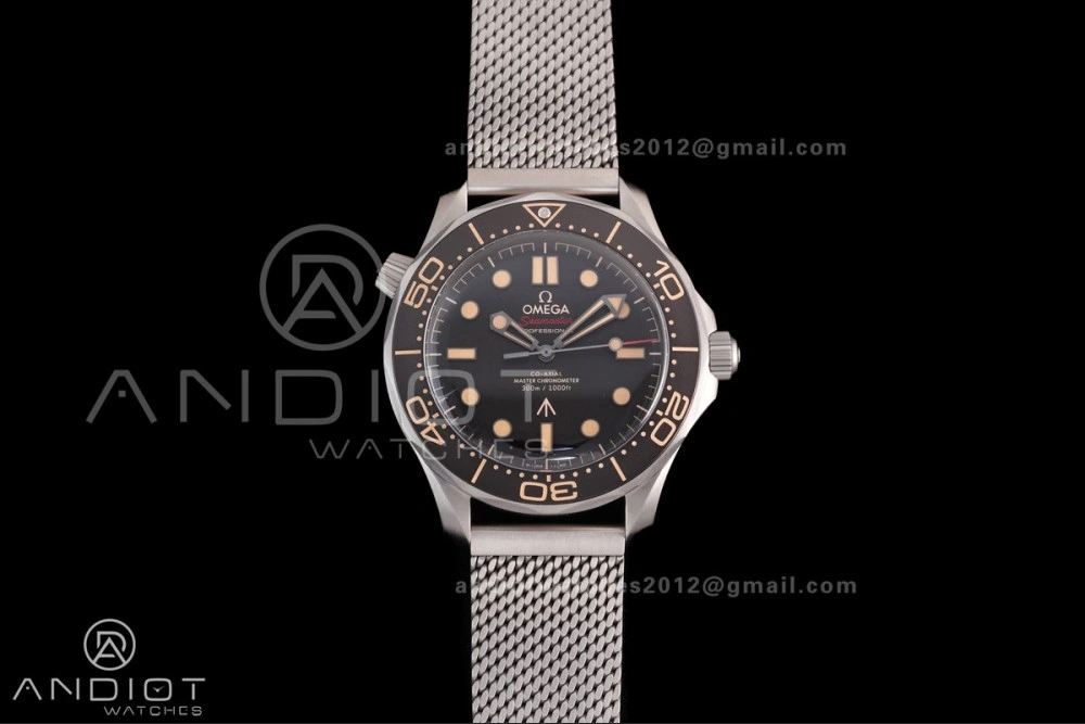 Seamaster 300 "No Time to Die" Limited Edition VSF 1:1 Best Edition on Titanium Mesh Bracelet SA8806 Super Clone V7