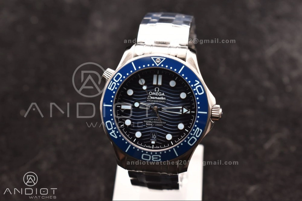 Seamaster 300 VSF 1:1 Best Edition Summer Blue Dial on SS Bracelet A8800