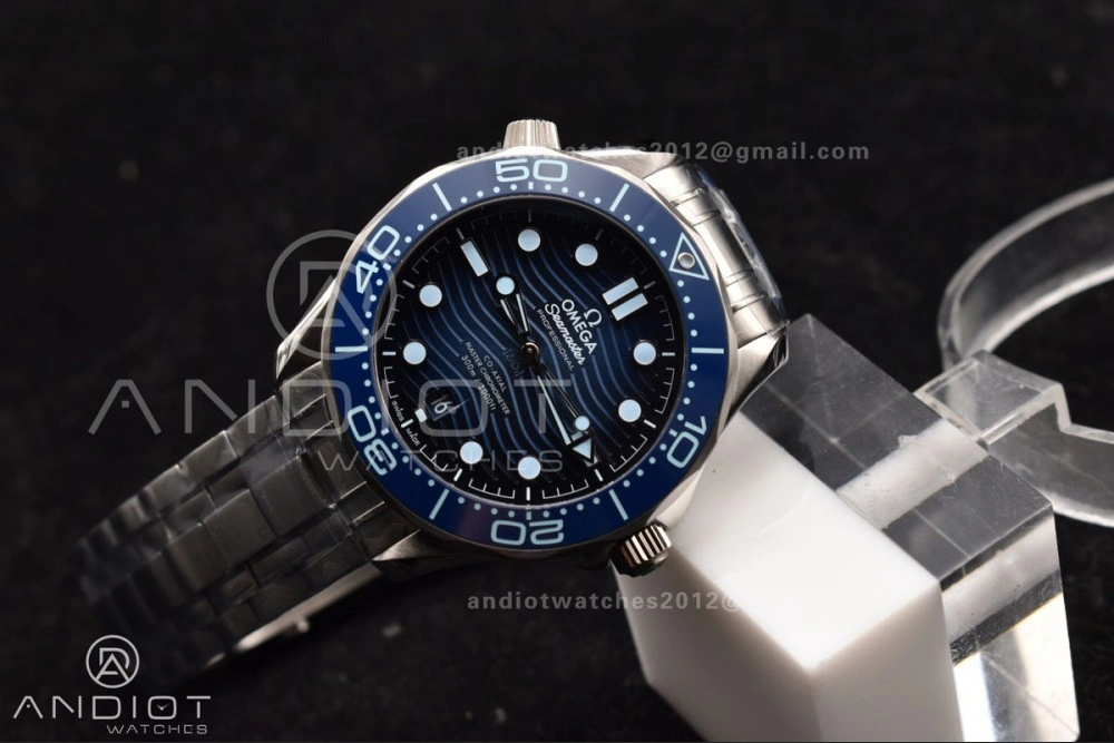 Seamaster 300 VSF 1:1 Best Edition Summer Blue Dial on SS Bracelet A8800