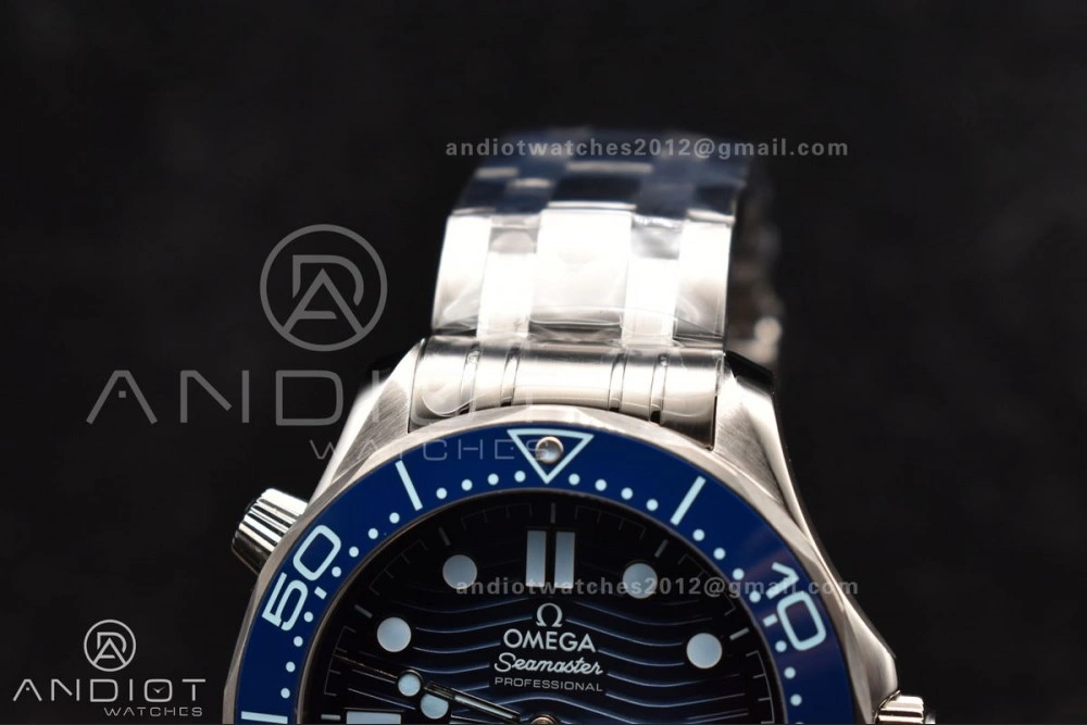 Seamaster 300 VSF 1:1 Best Edition Summer Blue Dial on SS Bracelet A8800