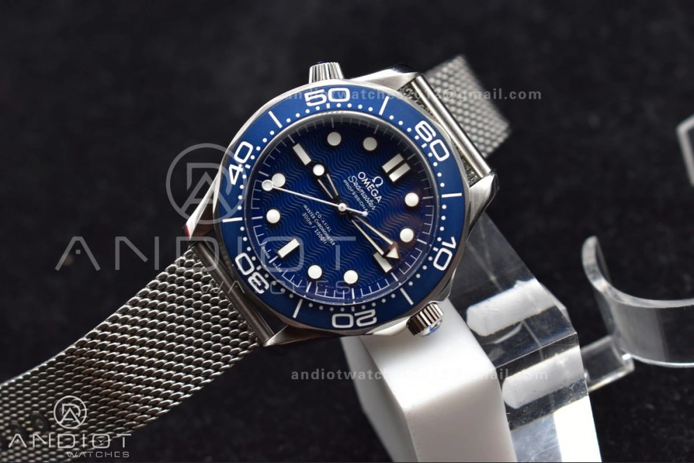 Seamaster 300M 42mm James Bond 60th anniversary VSF Best Edition on Mesh Bracelet A8806