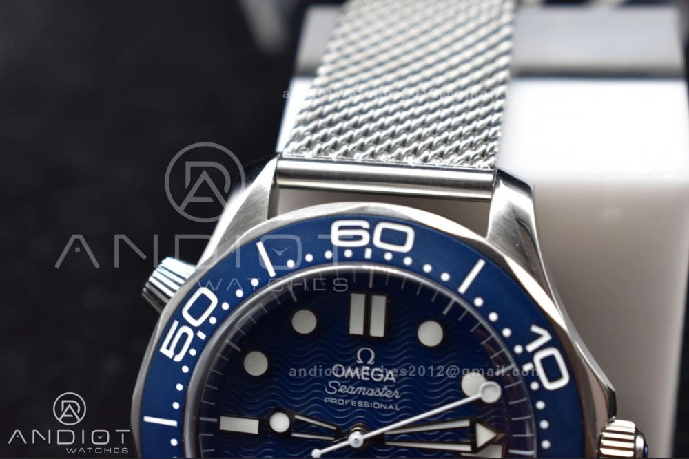 Seamaster 300M 42mm James Bond 60th anniversary VSF Best Edition on Mesh Bracelet A8806