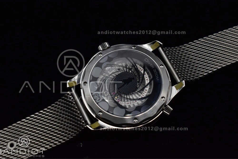 Seamaster 300M 42mm James Bond 60th anniversary VSF Best Edition on Mesh Bracelet A8806