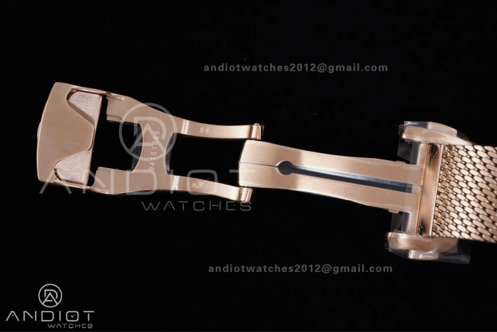 Seamaster 300M Diver Rose Gold VSF 1:1 Best Edition Black Dial on Mesh Bracelet A8806