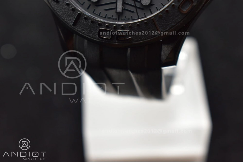 Seamaster 300m 43.5mm Black Ceramic VSF 1:1 Best Edition Black Dial on Black Rubber Strap A8806