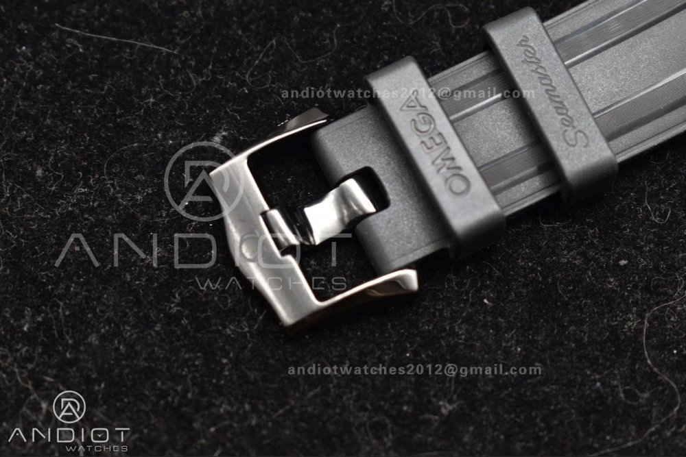 Seamaster 300m 43.5mm Black Ceramic VSF 1:1 Best Edition Black Dial on Black Rubber Strap A8806