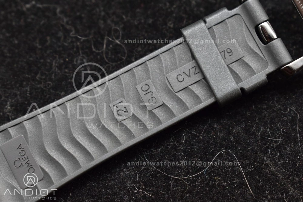 Seamaster 300m 43.5mm Black Ceramic VSF 1:1 Best Edition Black Dial on Black Rubber Strap A8806