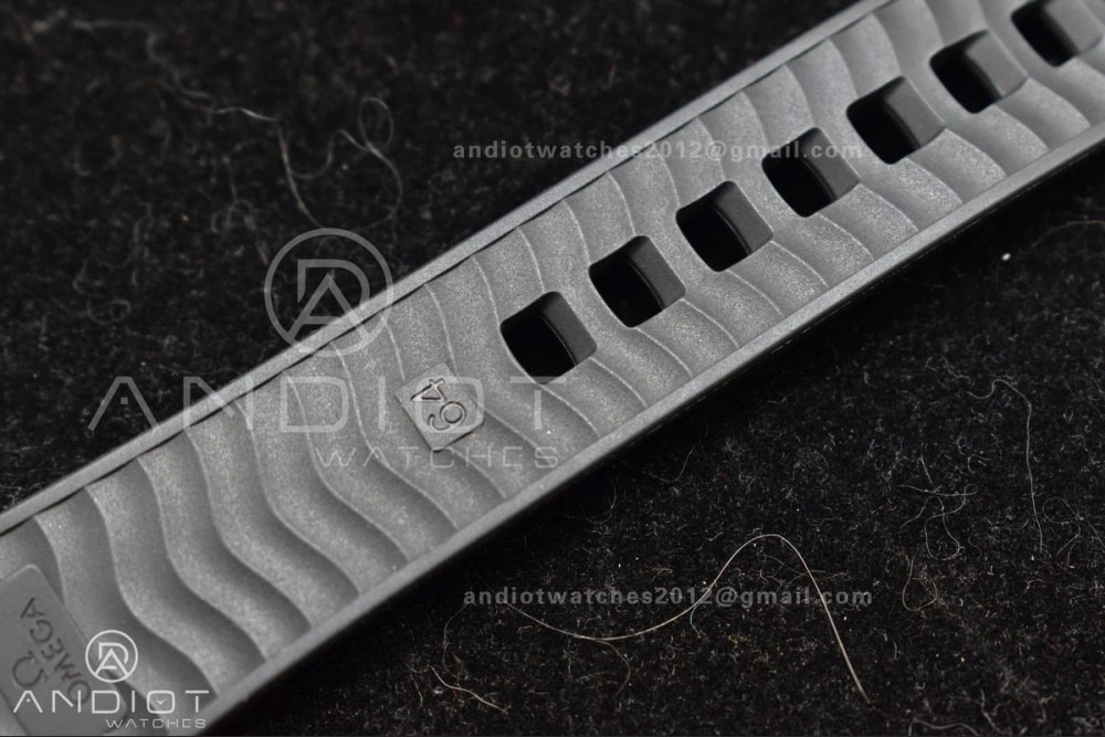 Seamaster 300m 43.5mm Black Ceramic VSF 1:1 Best Edition Black Dial on Black Rubber Strap A8806