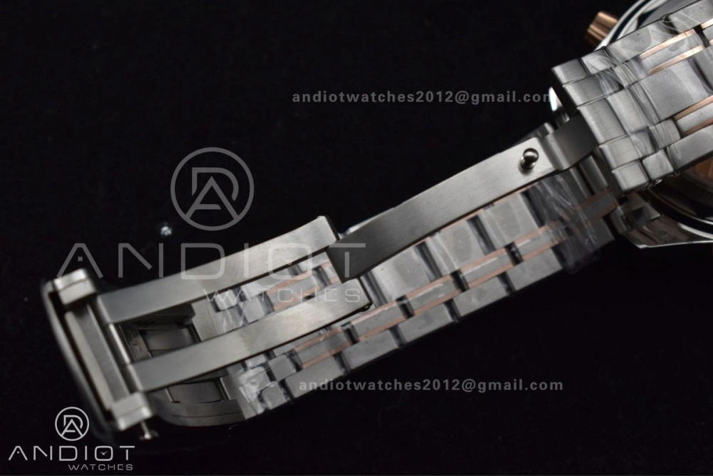 Seamaster 300m Chrono SS RG OMF 1:1 Best Edition Black Dial on SS Strap A9900