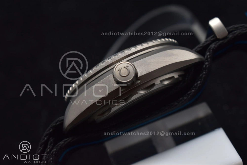 Seamaster 6000M Ultra Deep SS SBF 1:1 Best Edition Black Dial on Black Nylon Strap A8912 Super Clone