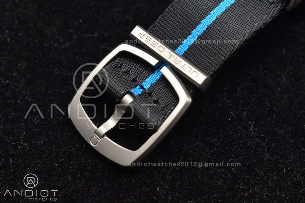 Seamaster 6000M Ultra Deep SS SBF 1:1 Best Edition Black Dial on Black Nylon Strap A8912 Super Clone