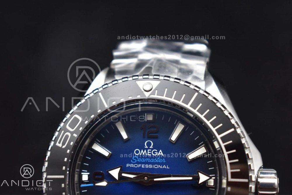 Seamaster 6000M Ultra Deep SS SBF 1:1 Best Edition Deep Blue Dial on SS Bracelet A8912 Super Clone