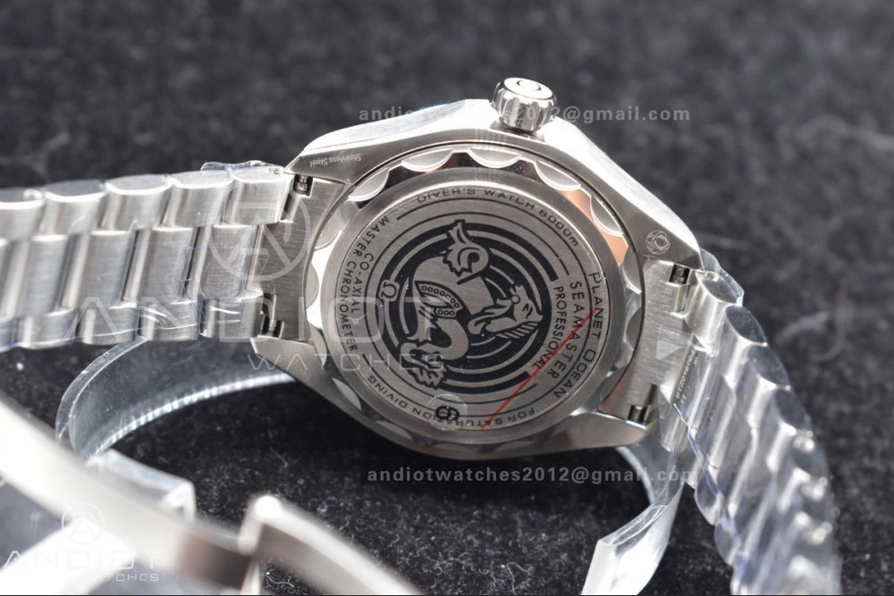 Seamaster 6000M Ultra Deep SS SBF 1:1 Best Edition Deep Blue Dial on SS Bracelet A8912 Super Clone