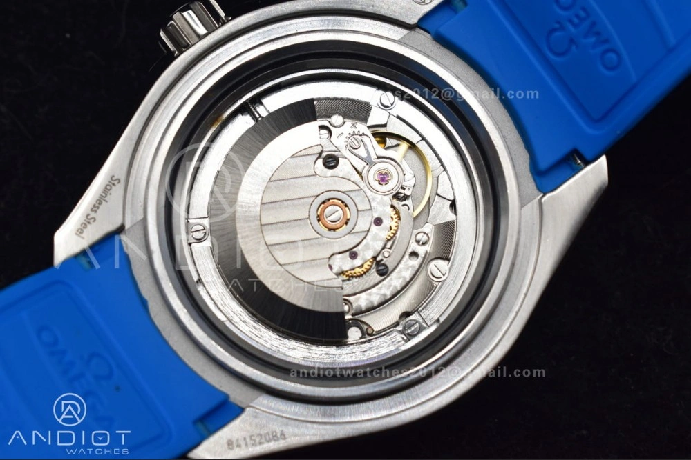 Seamaster 6000M Ultra Deep SS TF 1:1 Best Edition Blue Dial Black Ceramic Bezel on Black Rubber Strap A2824