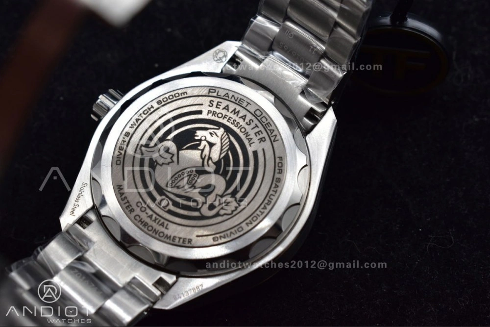 Seamaster 6000M Ultra Deep SS TF 1:1 Best Edition Blue Dial Black Ceramic Bezel on SS Bracelet A2824