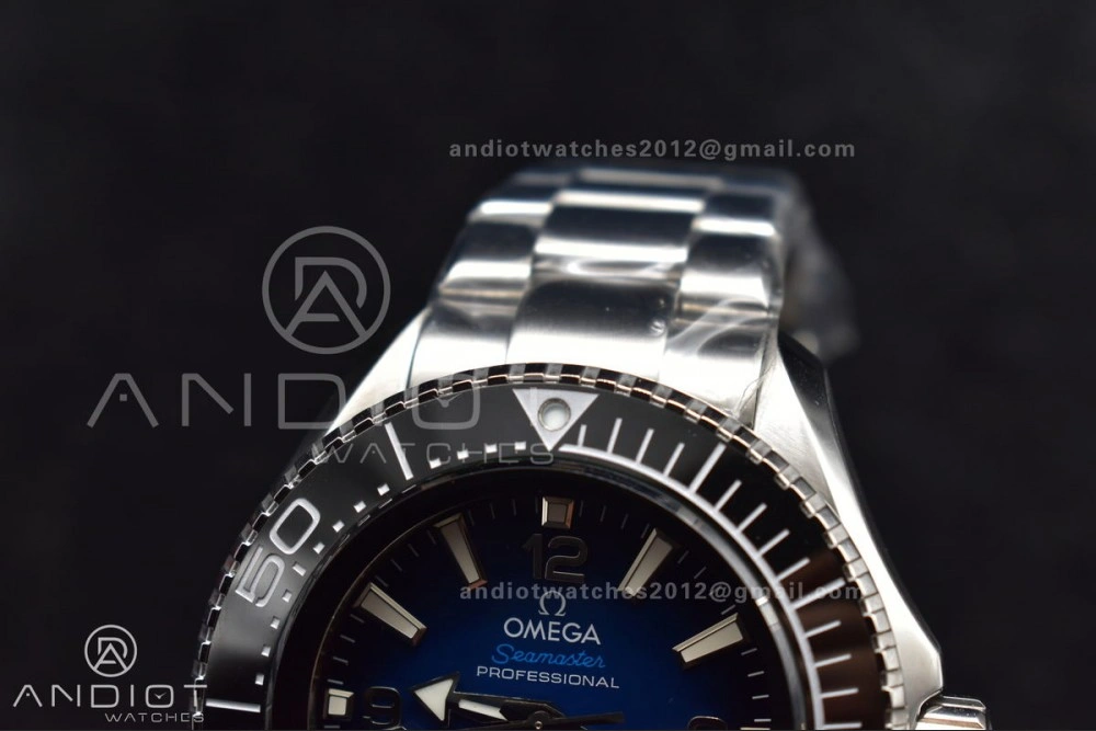 Seamaster 6000M Ultra Deep SS TF 1:1 Best Edition Blue Dial Black Ceramic Bezel on SS Bracelet A2824