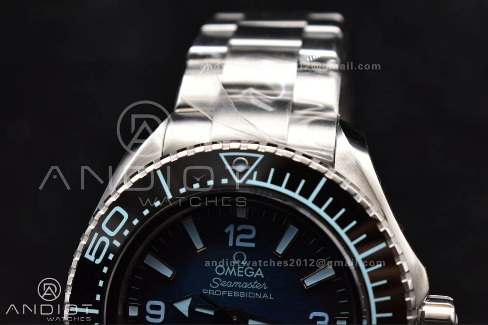 Seamaster 6000M Ultra Deep SS VSF 1:1 Best Edition Summer Blue Dial on SS Bracelet A8912 Super Clone