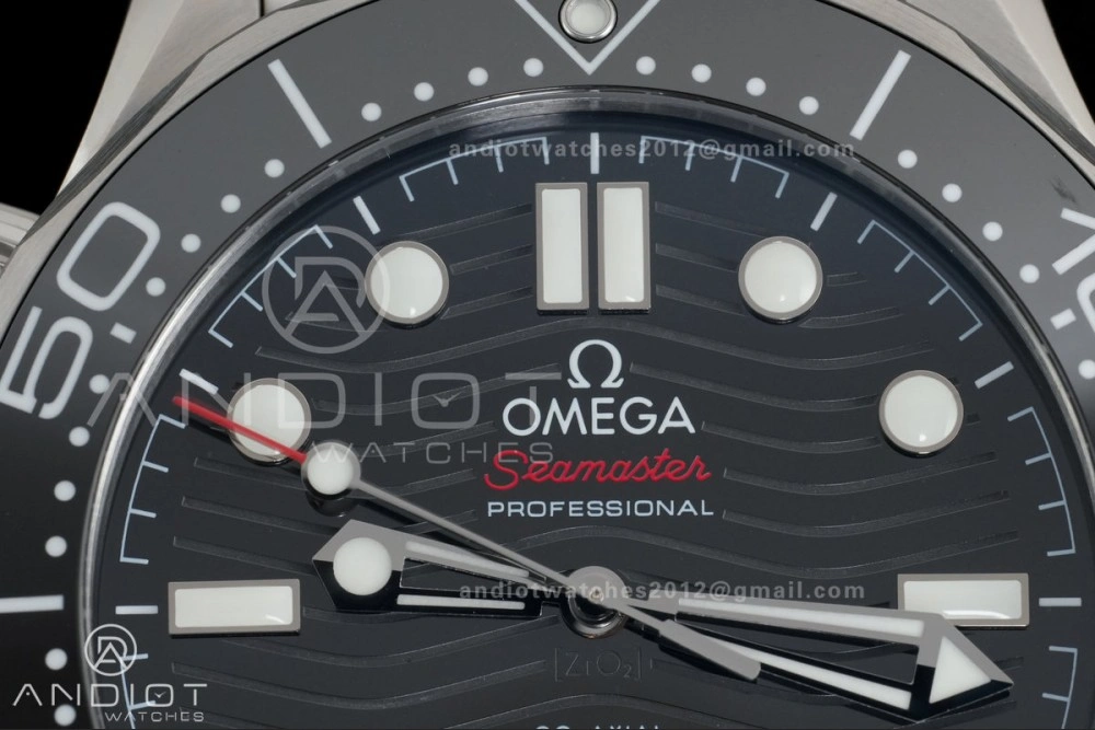 Seamaster Diver 300M Black Ceramic Bezel V4 VSF 1:1 Best Edition Black Dial On SS Bracelet Super Clone Asian 8800