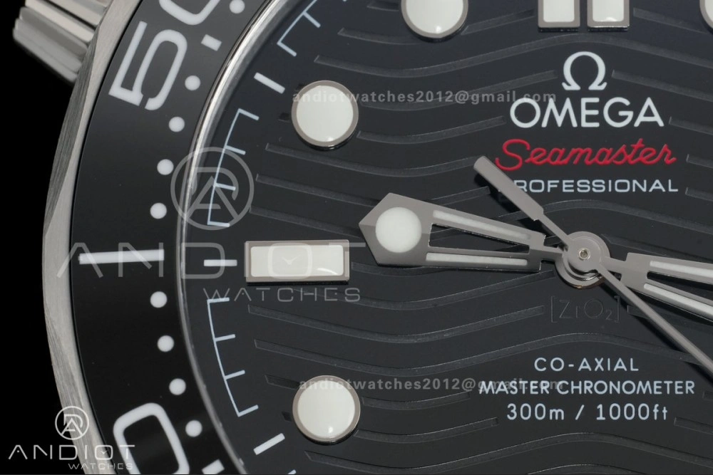 Seamaster Diver 300M Black Ceramic Bezel V4 VSF 1:1 Best Edition Black Dial On SS Bracelet Super Clone Asian 8800