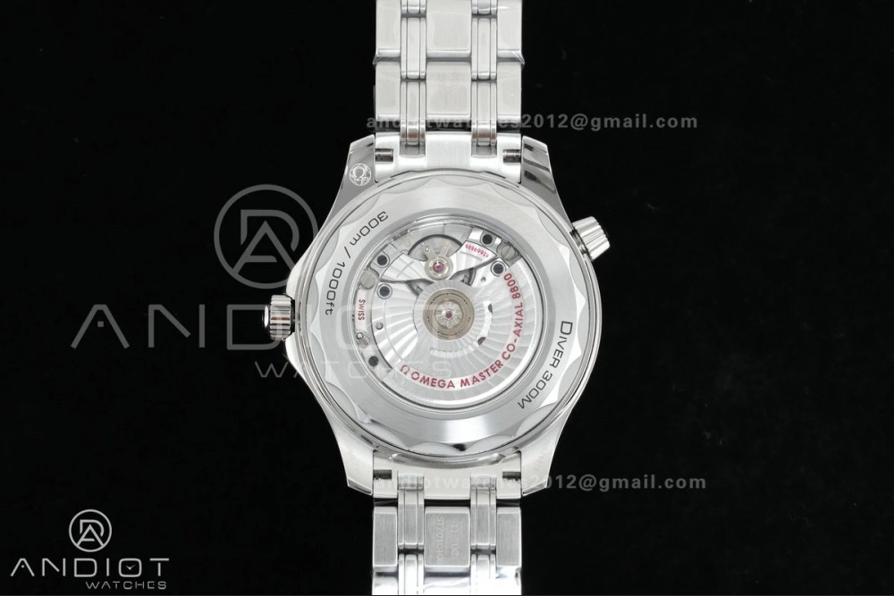 Seamaster Diver 300M Black Ceramic Bezel V4 VSF 1:1 Best Edition Black Dial On SS Bracelet Super Clone Asian 8800