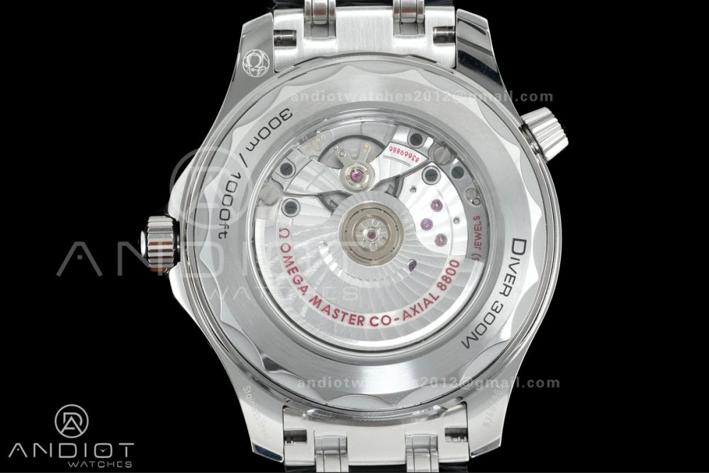 Seamaster Diver 300M Black Ceramic Bezel V4 VSF 1:1 Best Edition Black Dial On SS Bracelet Super Clone Asian 8800