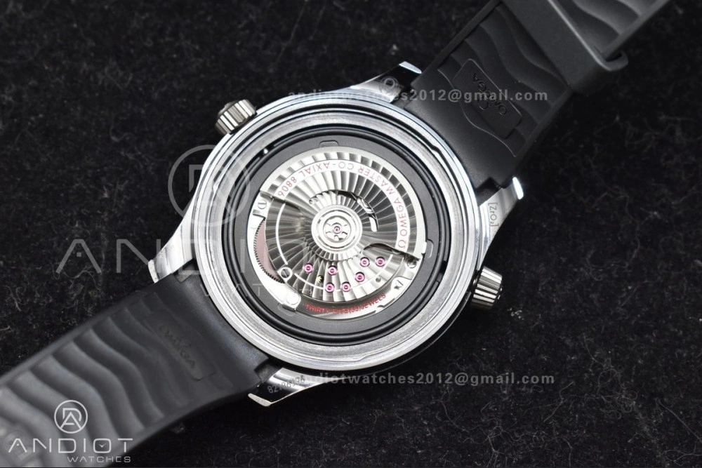 Seamaster Diver 300M PVD VSF Best Edition Black Dial on Black Rubber Strap A8806