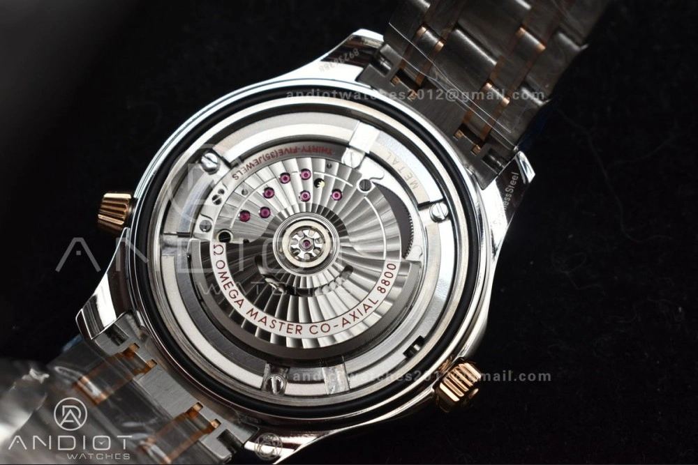 Seamaster Diver 300M SS RG VSF 1:1 Best Edition Black Ceramic Black Dial on SS Bracelet A8800