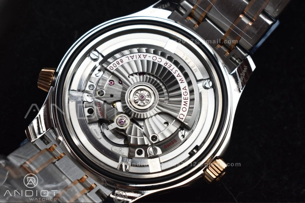 Seamaster Diver 300M SS RG VSF 1:1 Best Edition Black Ceramic Black Dial on SS Bracelet A8800