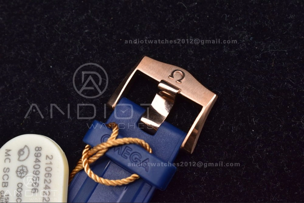 Seamaster Diver 300M SS RG VSF 1:1 Best Edition Blue Ceramic Blue Dial On SS Bracelet A8800