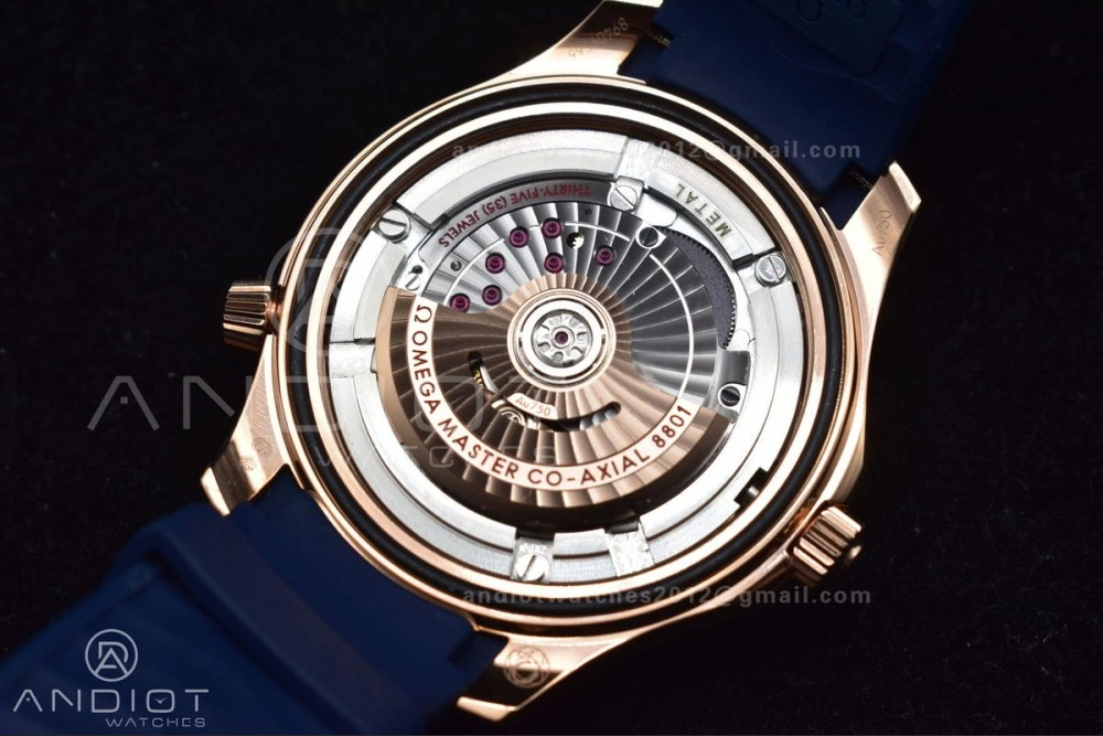 Seamaster Diver 300M SS RG VSF 1:1 Best Edition Blue Ceramic Blue Dial On SS Bracelet A8800