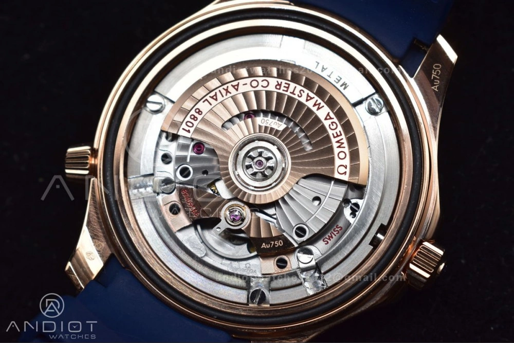 Seamaster Diver 300M SS RG VSF 1:1 Best Edition Blue Ceramic Blue Dial On SS Bracelet A8800