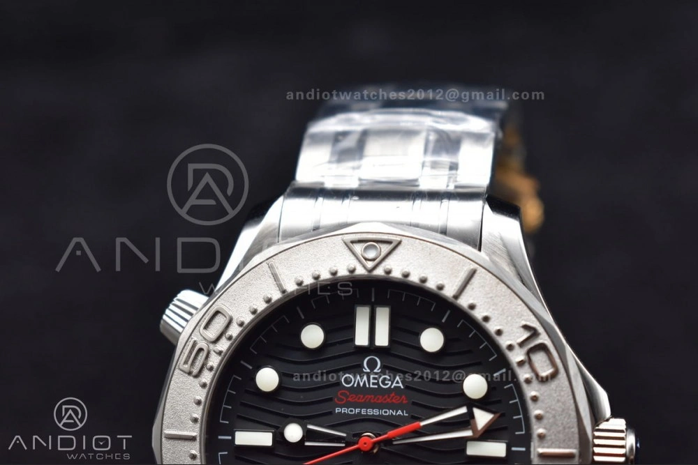Seamaster Diver 300M VSF 1:1 Best Edition Black Ceramic Black Dial On SS Bracelet A8800