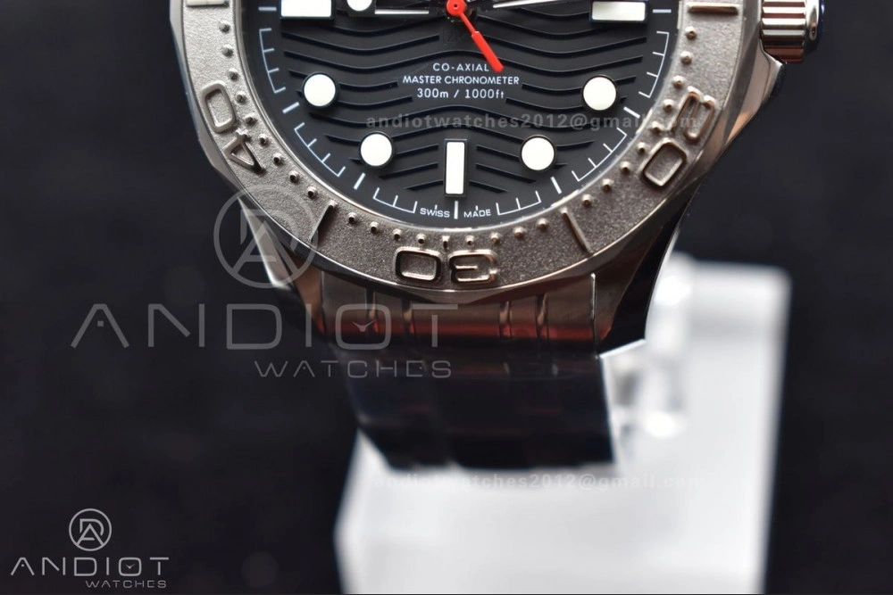 Seamaster Diver 300M VSF 1:1 Best Edition Black Ceramic Black Dial On SS Bracelet A8800