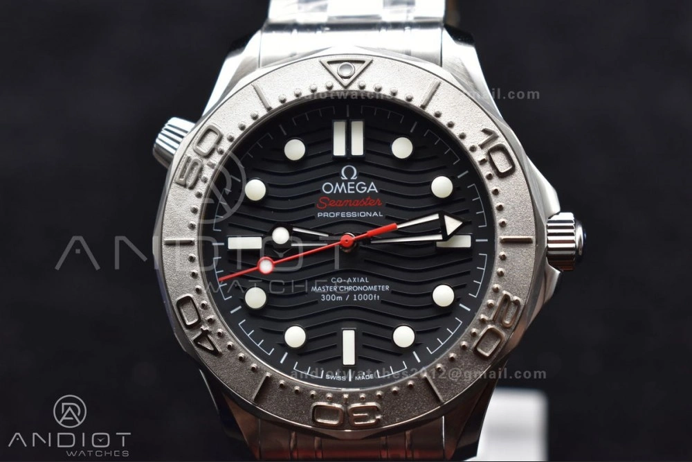 Seamaster Diver 300M VSF 1:1 Best Edition Black Ceramic Black Dial On SS Bracelet A8800