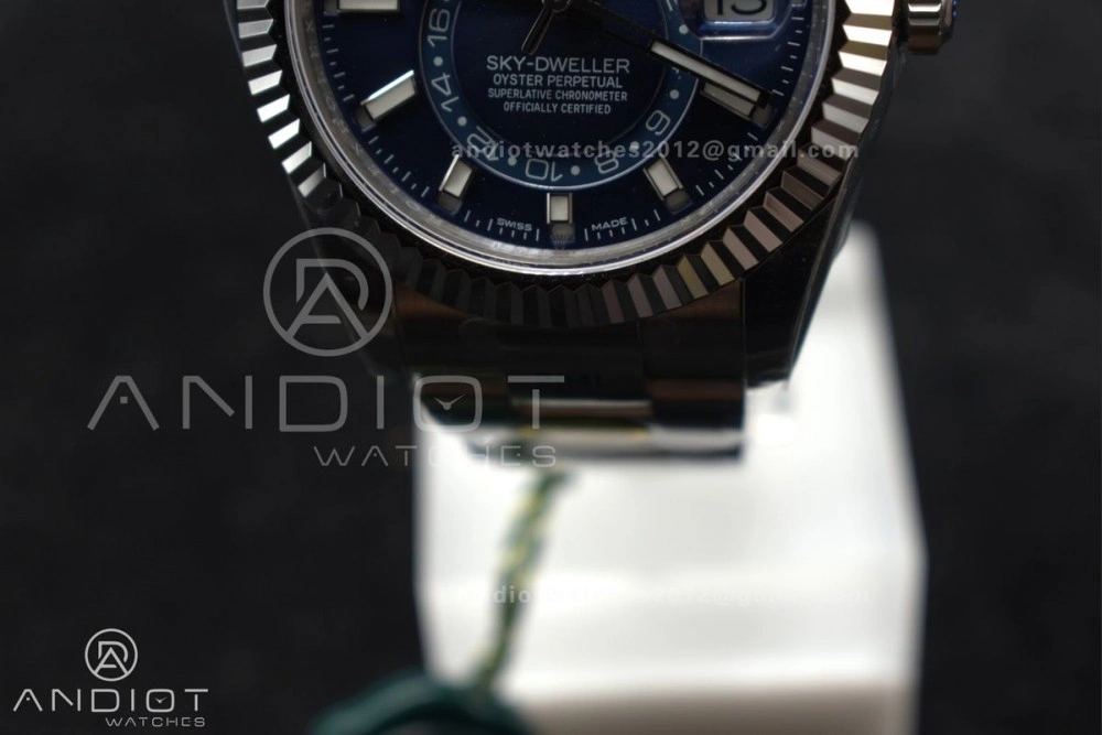 Sky-Dweller 326934 904L SS ZF 1:1 Best Edition Blue Dial on SS Bracelet A2824