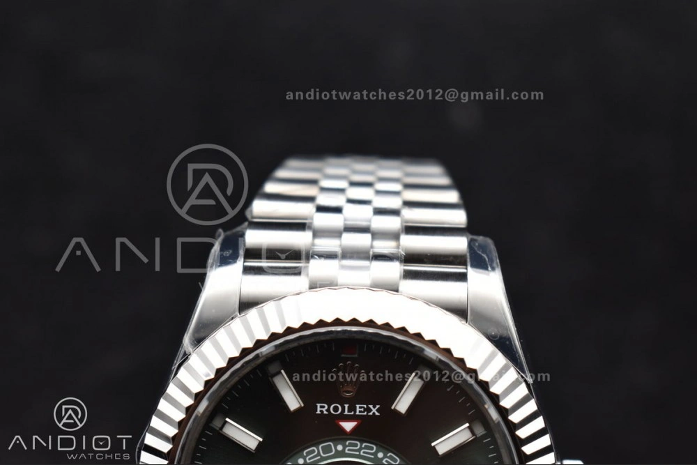 Sky-Dweller 326934 904L SS ZF 1:1 Best Edition Green Dial on SS Jubilee Bracelet A2824