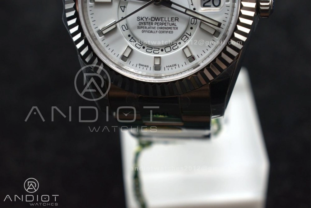 Sky-Dweller 326934 904L SS ZF 1:1 Best Edition White Dial on SS Bracelet A2824