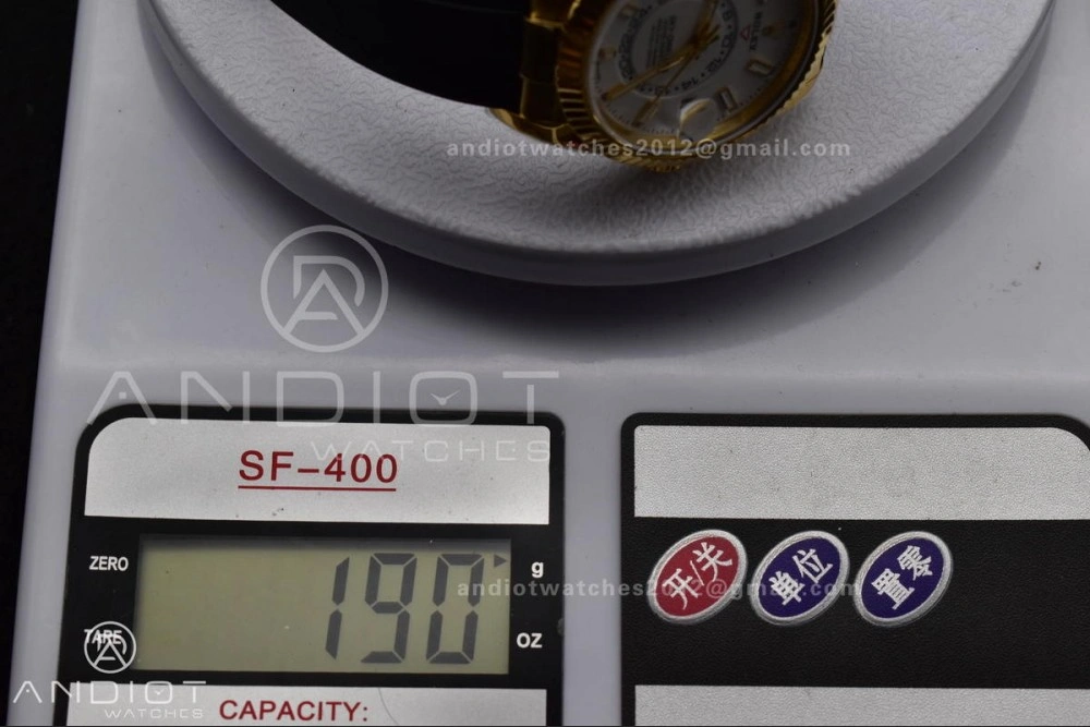 Sky-Dweller 336238 YG ZF 1:1 Best Edition YG Dial on Oysterflex Strap A23J (Gain Weight)