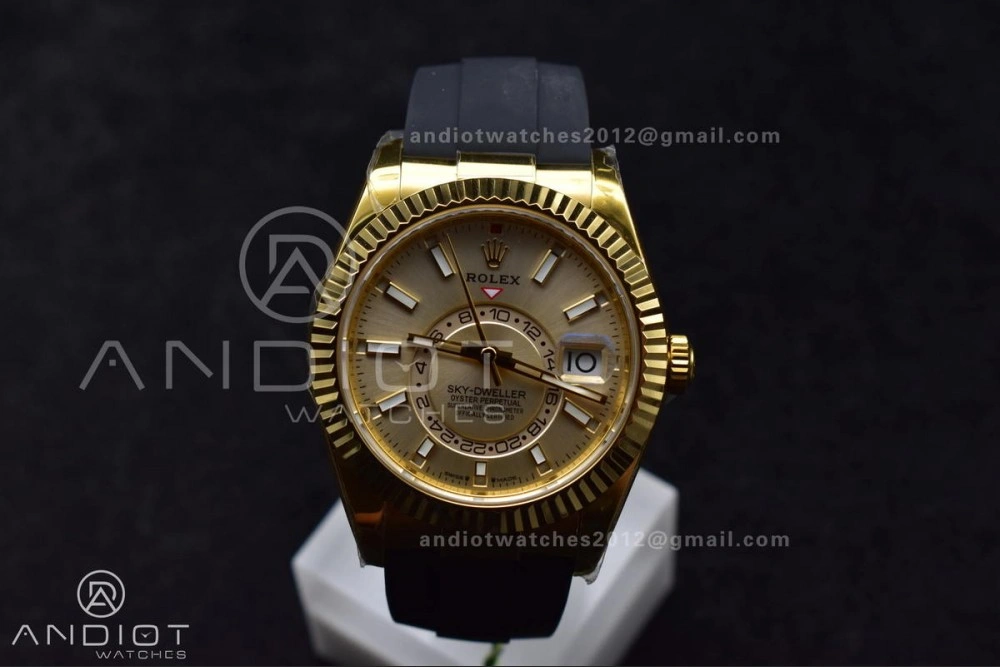 Sky-Dweller 336238 YG ZF 1:1 Best Edition YG Dial on Oysterflex Strap A23J (Gain Weight)