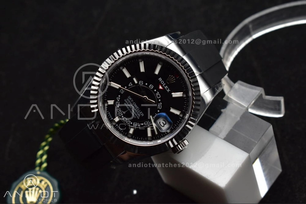 Sky-Dweller 336239 SS ZF 1:1 Best Edition Black Dial on Oysterflex Strap A23J (Gain Weight)