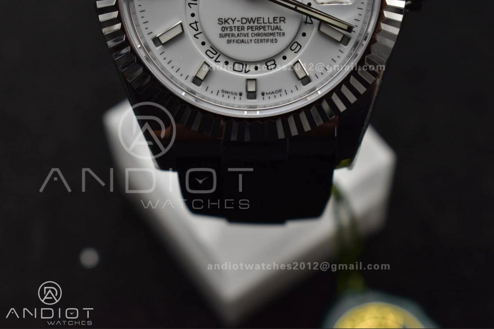 Sky-Dweller 336239 SS ZF 1:1 Best Edition White Dial on Oysterflex Strap A23J (Gain Weight)