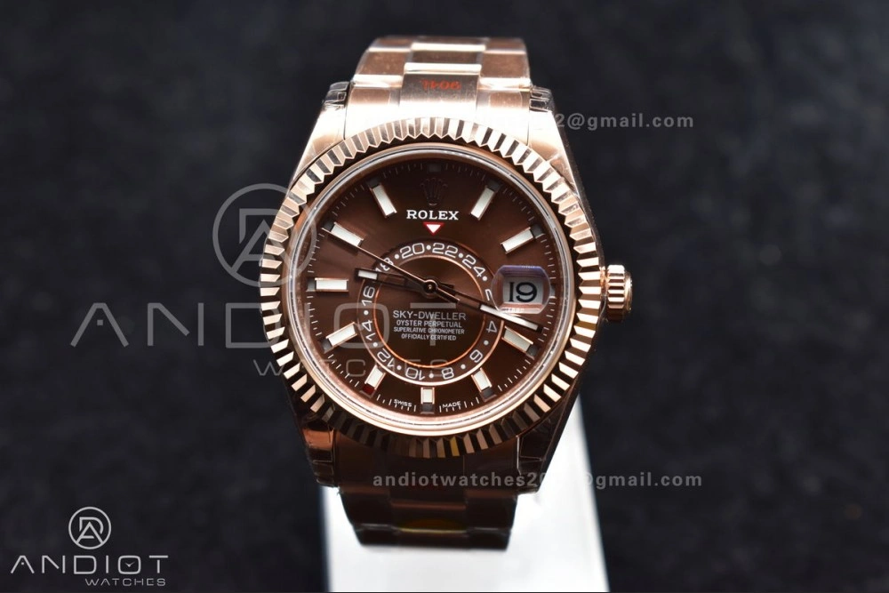 Skydweller RG Noob Best Edition Brown Dial on RG Bracelet A23J
