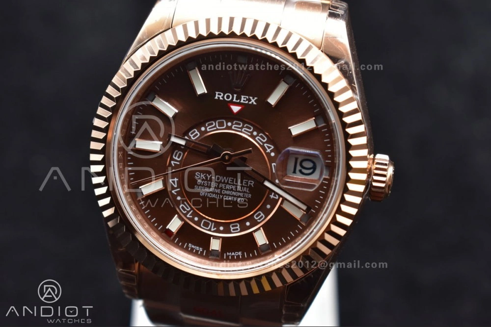 Skydweller RG Noob Best Edition Brown Dial on RG Bracelet A23J